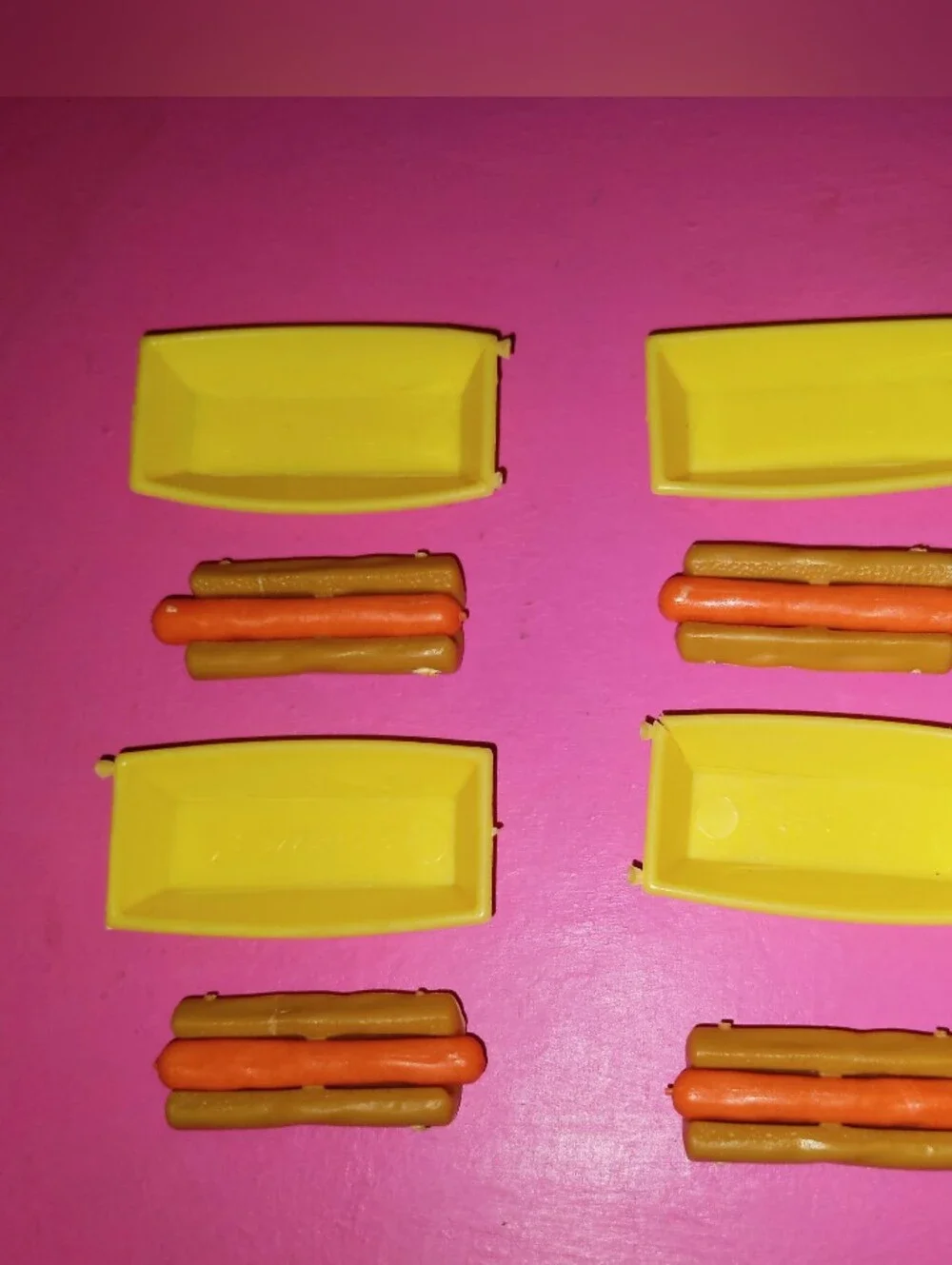 Barbie doll hot dogs stand food kitchen decor 80s